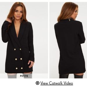 Black Blazer Dress Pretty Little Things
